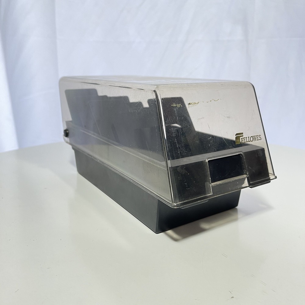 Vintage Fellowes Plastic 3.5” Floppy Disk Storage Case