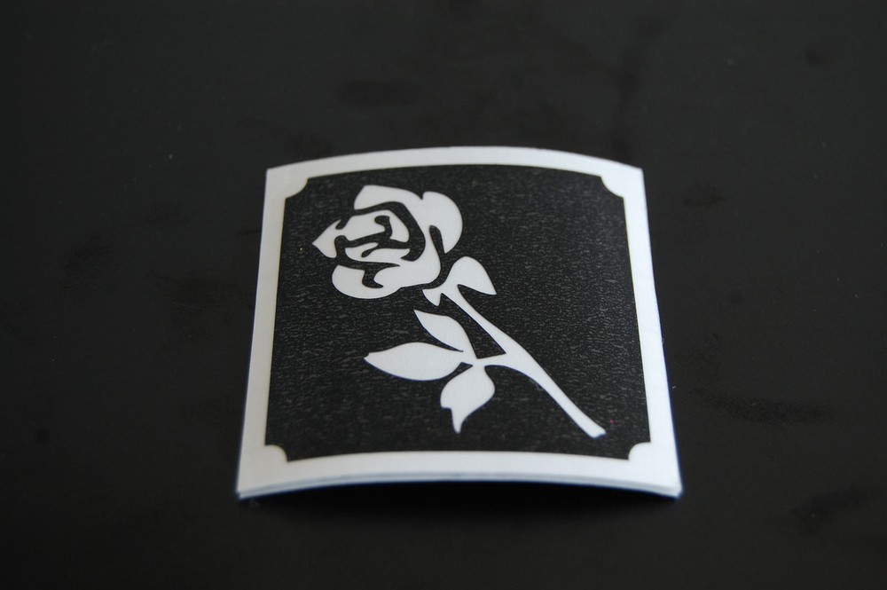 Long Stem Rose Make Up Stencil- 5 Pack