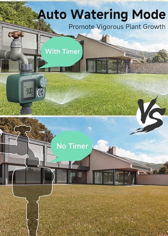 Sprinkler Timer Programmable Hose Timer with Rain Delay