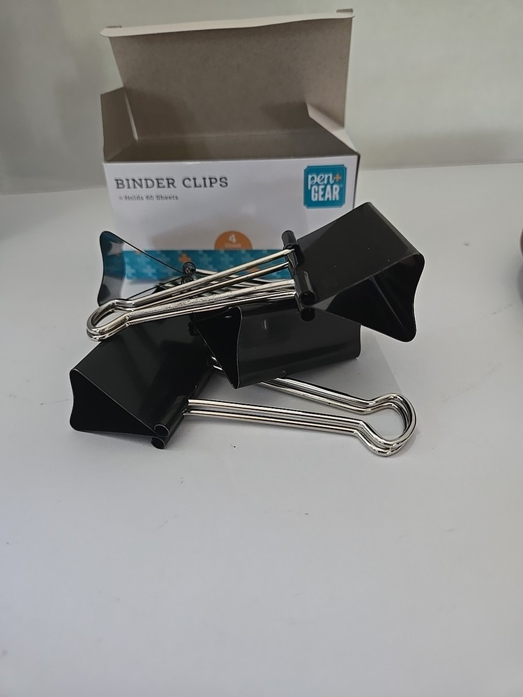 Pen & Gear Binder Clips 4pk
