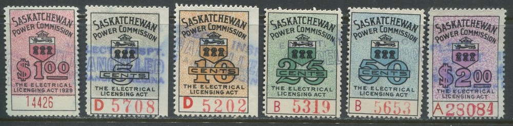 Saskatchewan 1929-37 Power Commission various values used