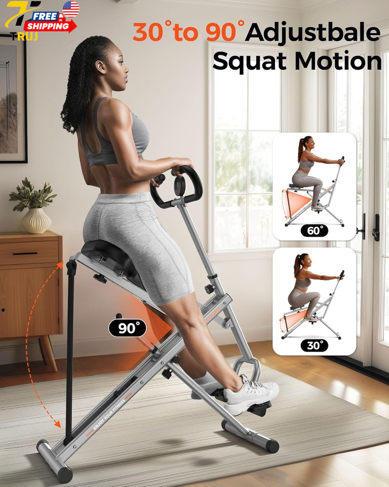 Rodeo Core Exercise Machine 330lbs Foldable Adjustable 4 Resistance Bands Grey