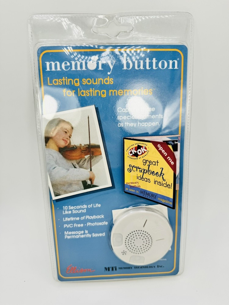 Ellison Memory Button New and Sealed Vintage Scrapbooking/Keepsakes NOS