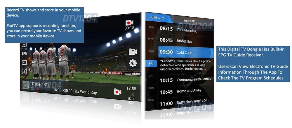 Digital ATSC TV Tuner Dongle For Android-Based Tablet Smartphone Android TV Box