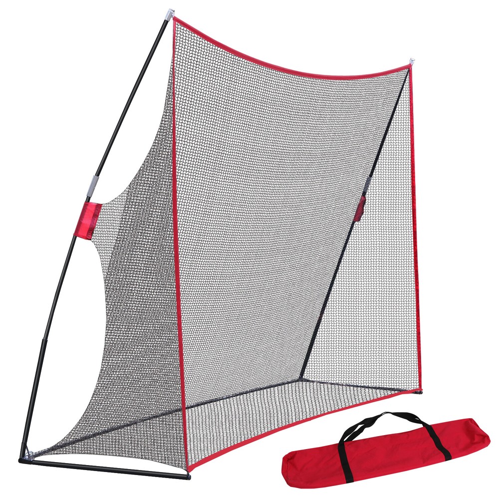 10x7ft Portable Golf Practice Net Hitting Training Net w/Carry Bag for Backyard