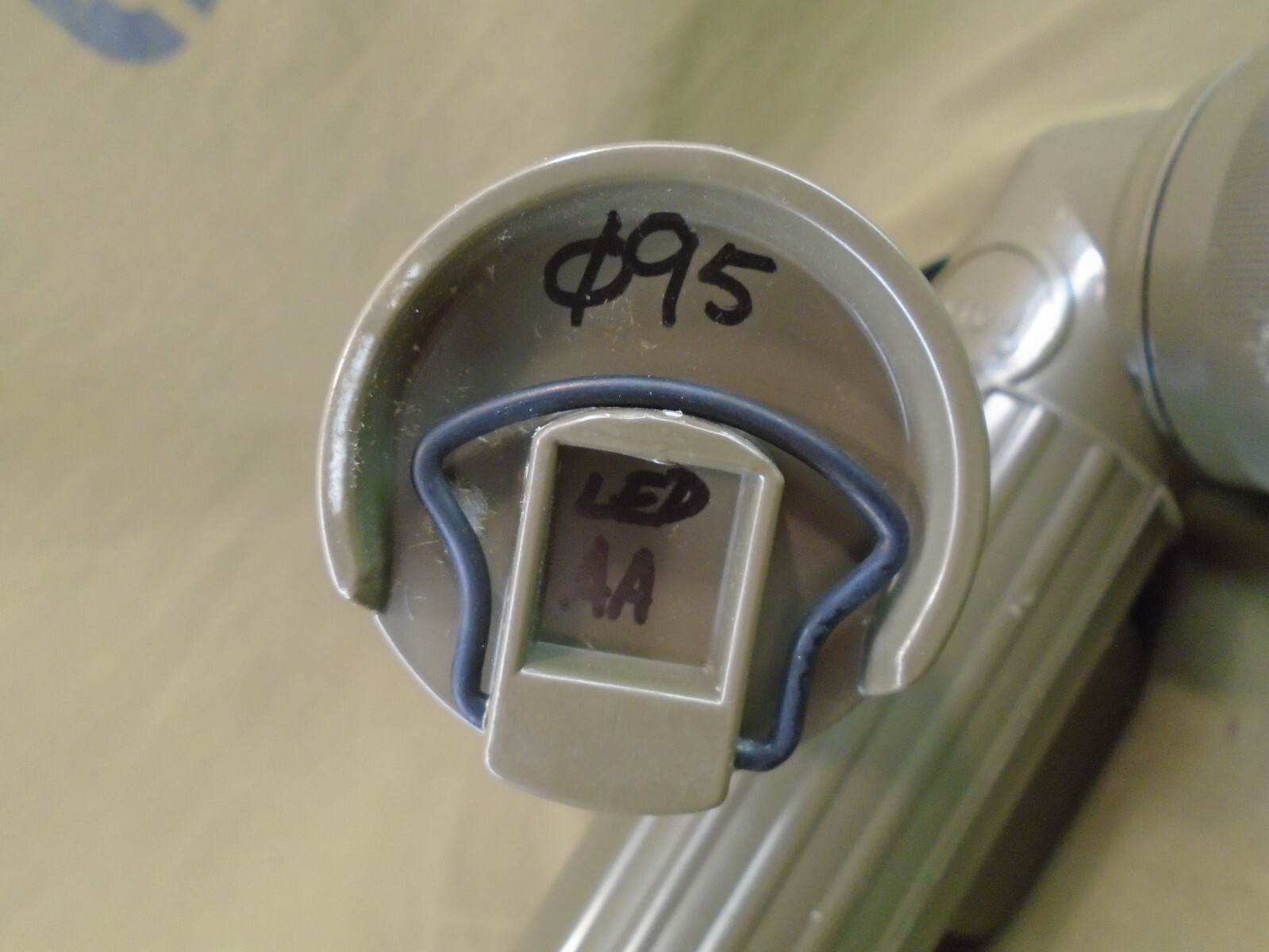 US Military Green Flashlight Fulton MX-991/U w LED & AA Battery Conversion 179-B