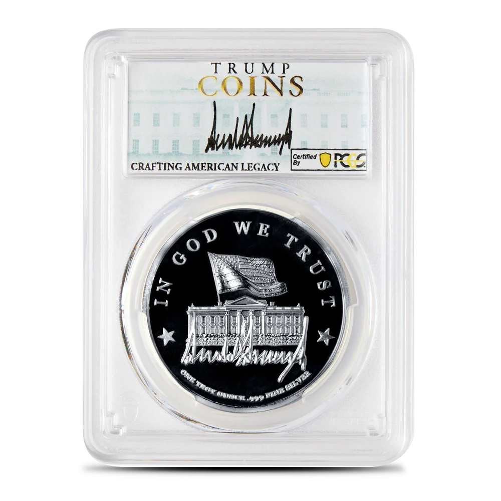1 oz President Trump First Edition Silver Medallion PCGS GEM Proof
