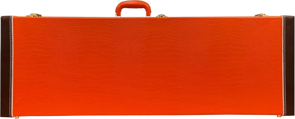 39" Electric Guitar Square Hard Shell Case (Orange)