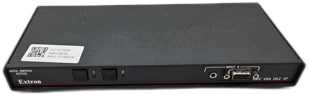 Extron SW2 VGA DA2 AF 2-Input Video Audio Switcher Distribution Amp