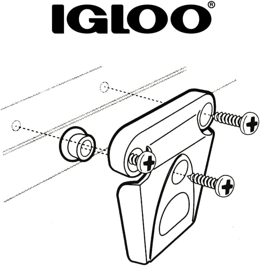 Durable Igloo 2-Pack Cooler Latch Set - Quick Install, UV Inhibitor Protection
