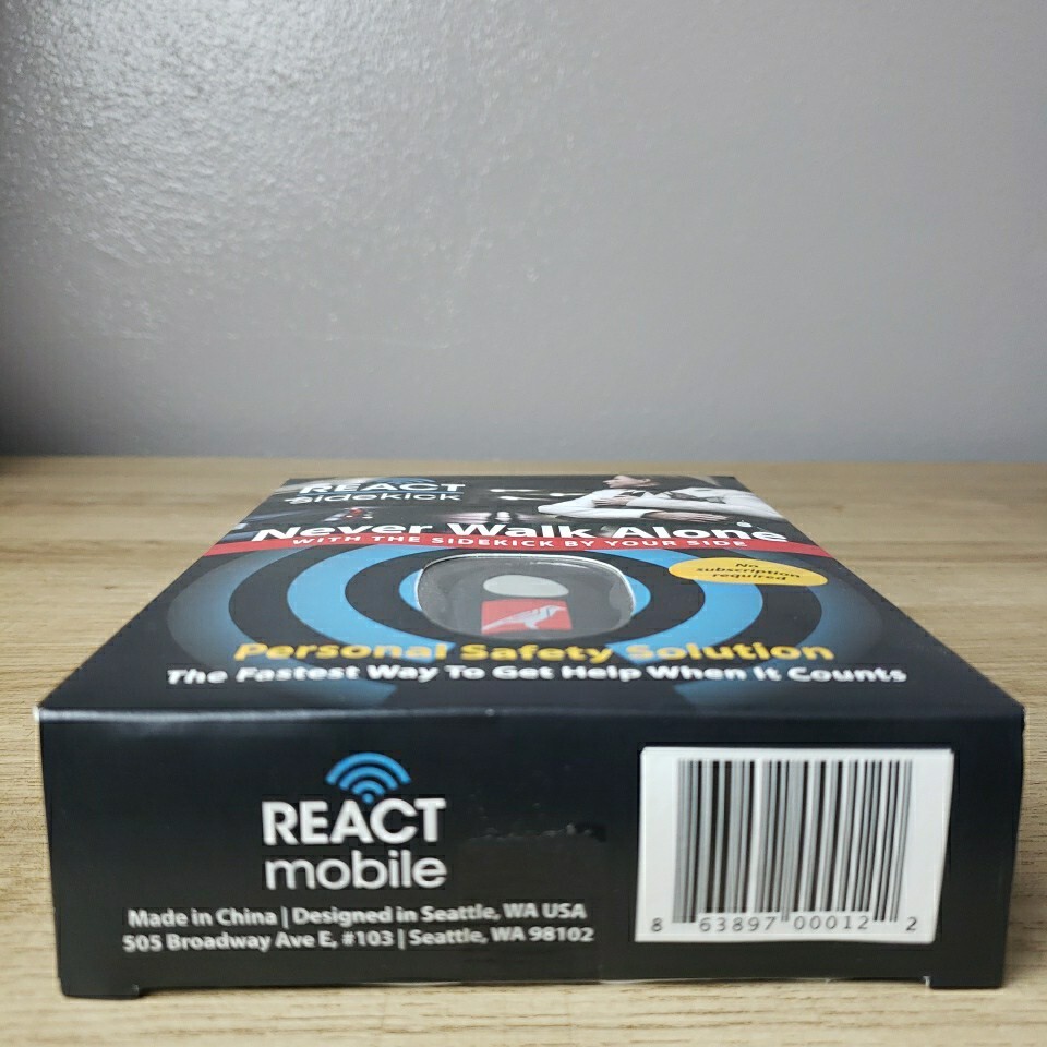 REACT SIDEKICK Personal Safety Alarm Self Defense Security Keychain