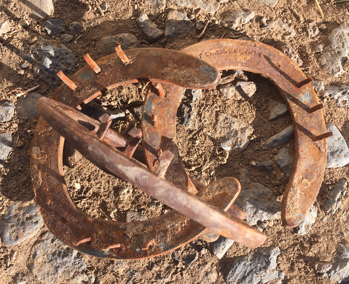 Horse Shoes, Ridden In The Rocky Mountains; Horse Shoe; Horseshoe; Horseshoes