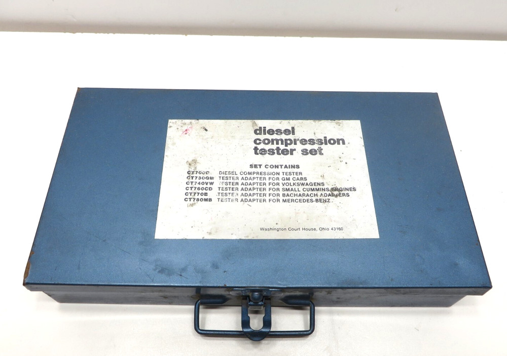 Diesel Compression Tester Set-Metal Case-Auto