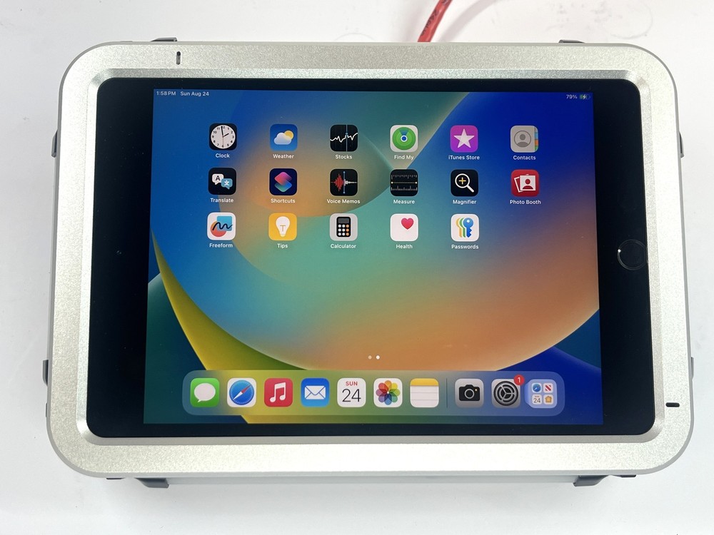 MagTarget Rugged Tablet Mount for iPad Mini 5th w/Data & PoE Power over Ethernet