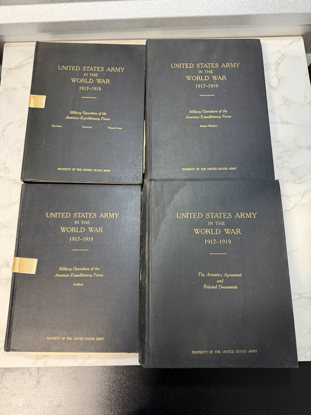 U.S. Army in the World War 1917–1919 — official volumes