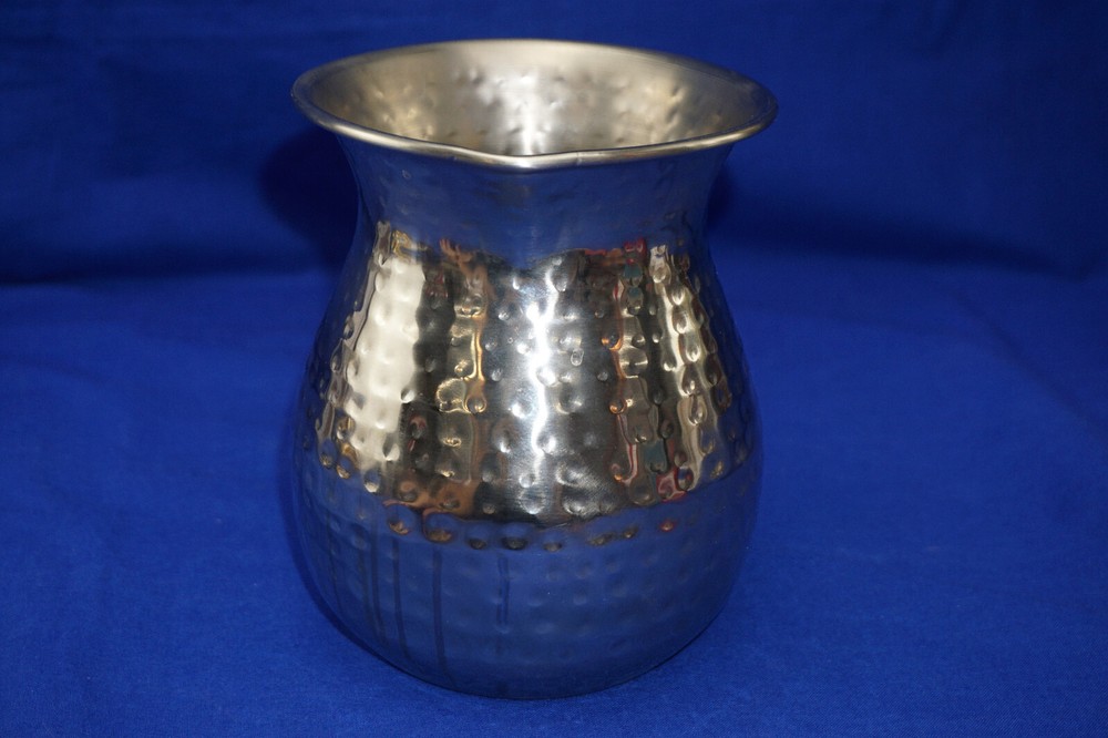 Hammered Silver Metal Pitcher, 6" (S22)