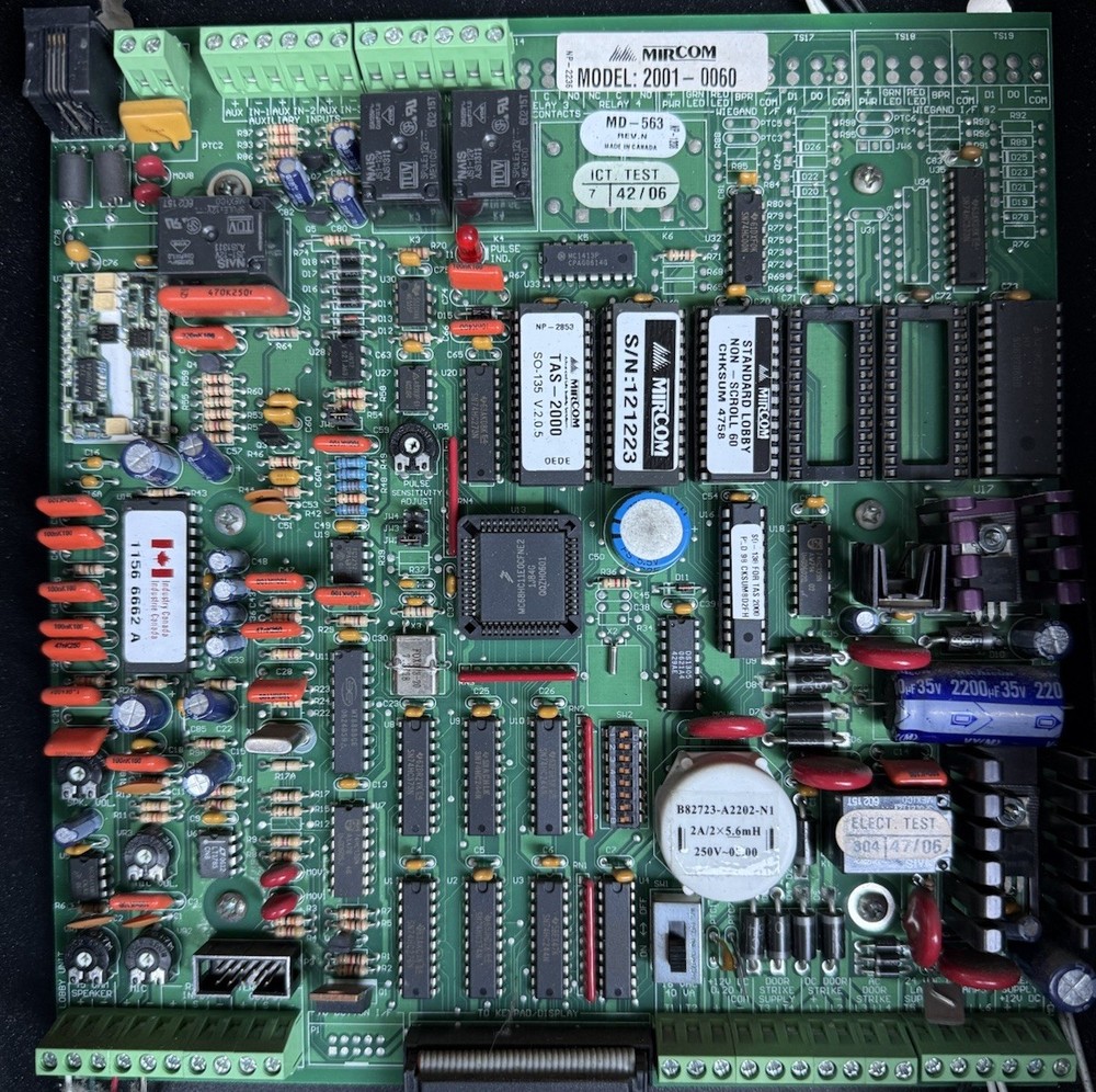 Mircom 2001-0060 Intercom main processor board