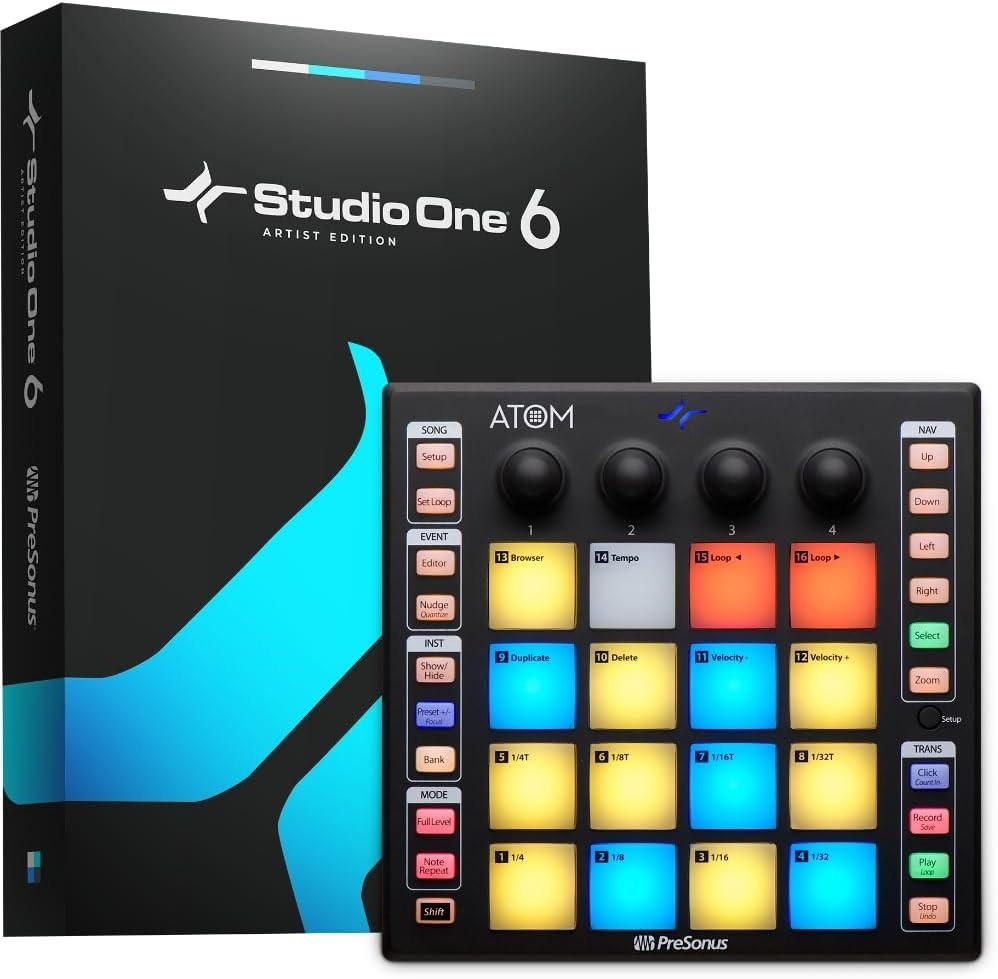 Velocity-Sensitive Pad Controller Studio One Ableton