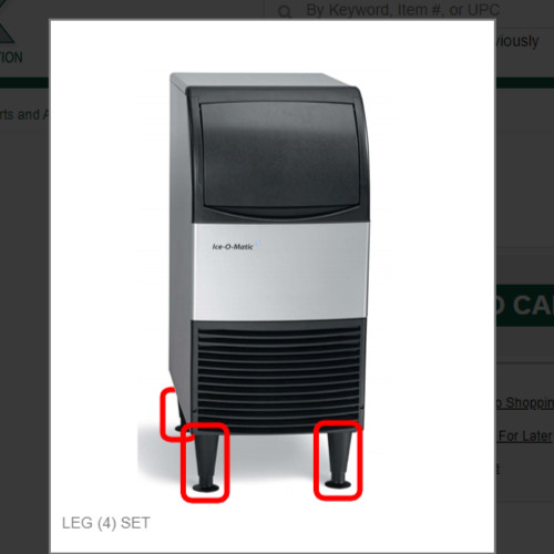 LEG (4) SET # 1011339-143