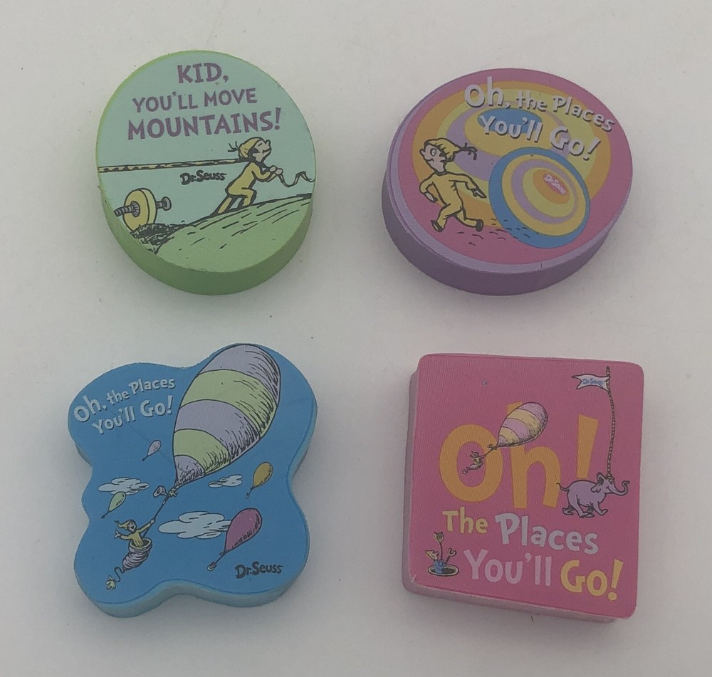 Dr. Seuss Puzzle Erasers lot 4