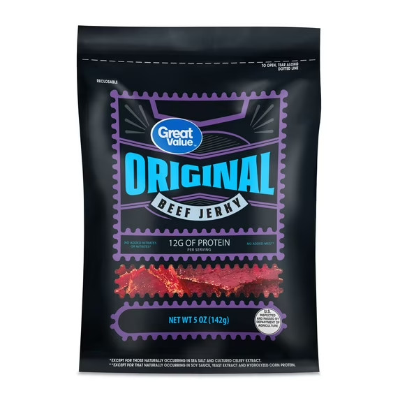 Great Value Original Beef Jerky, 5 oz