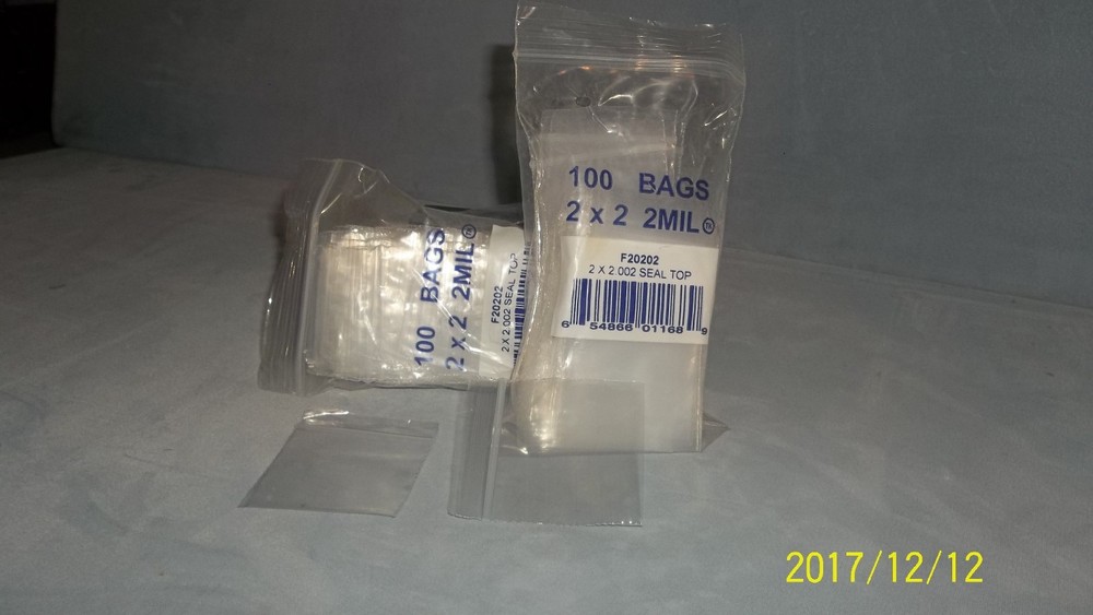New Clear Seal Top Bags 2" X 2"--100/Package