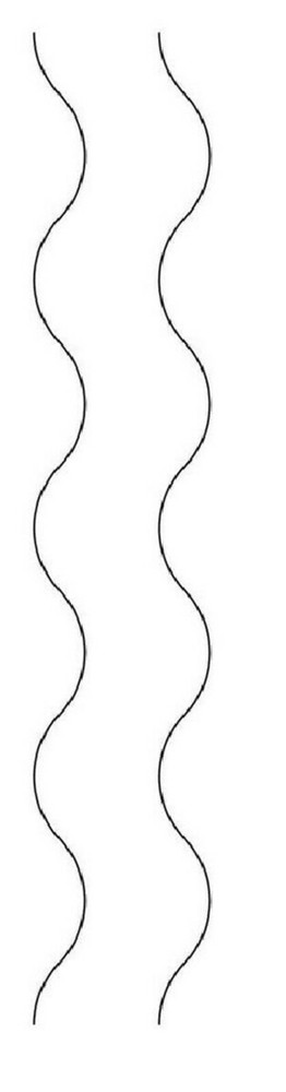 Quilting Stencil Wave Border Wavy Continuous Line Quilt Design Plastic Templates