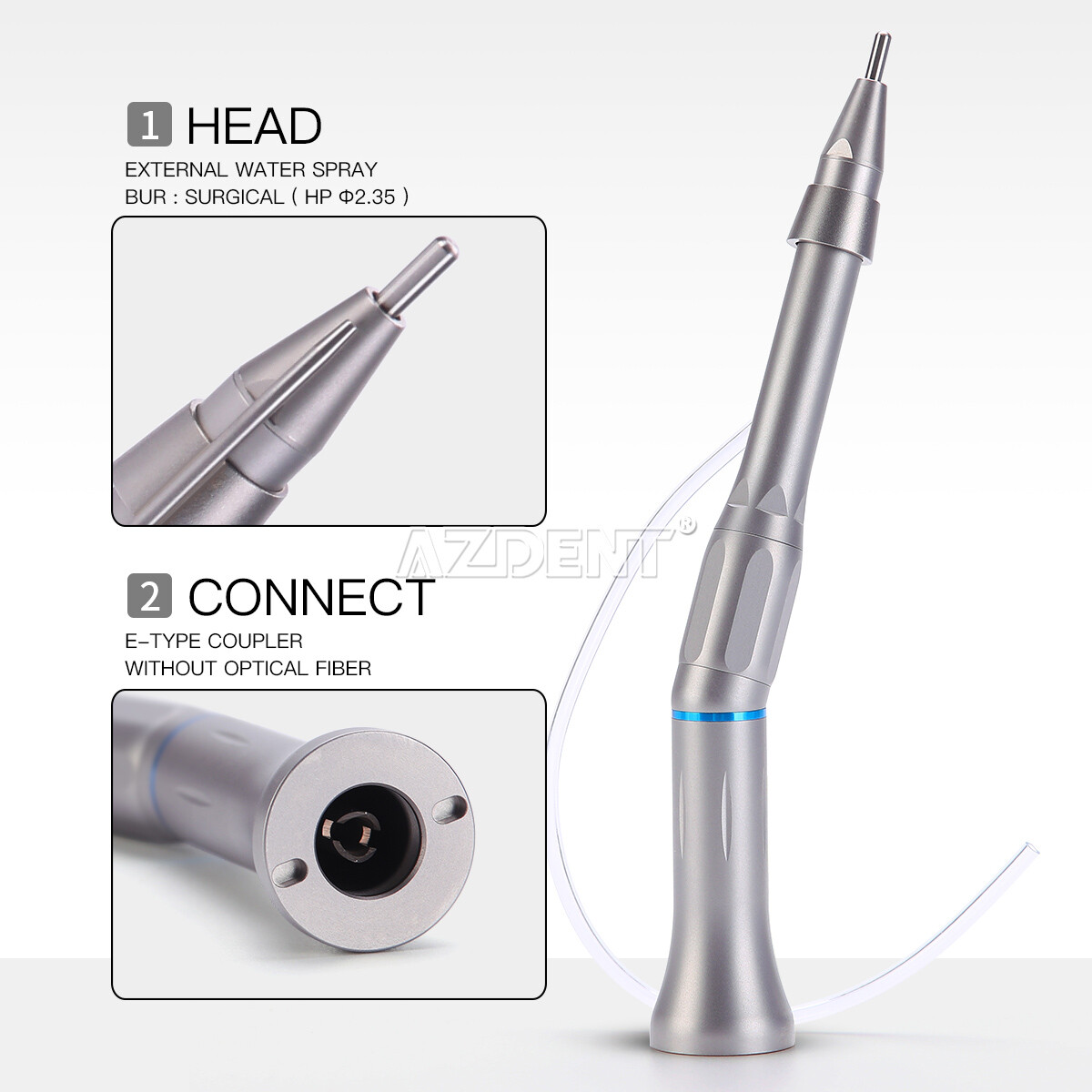 Dental Surgical Operation Handpiece 20 Degree Straight Head Fit Implant Motor