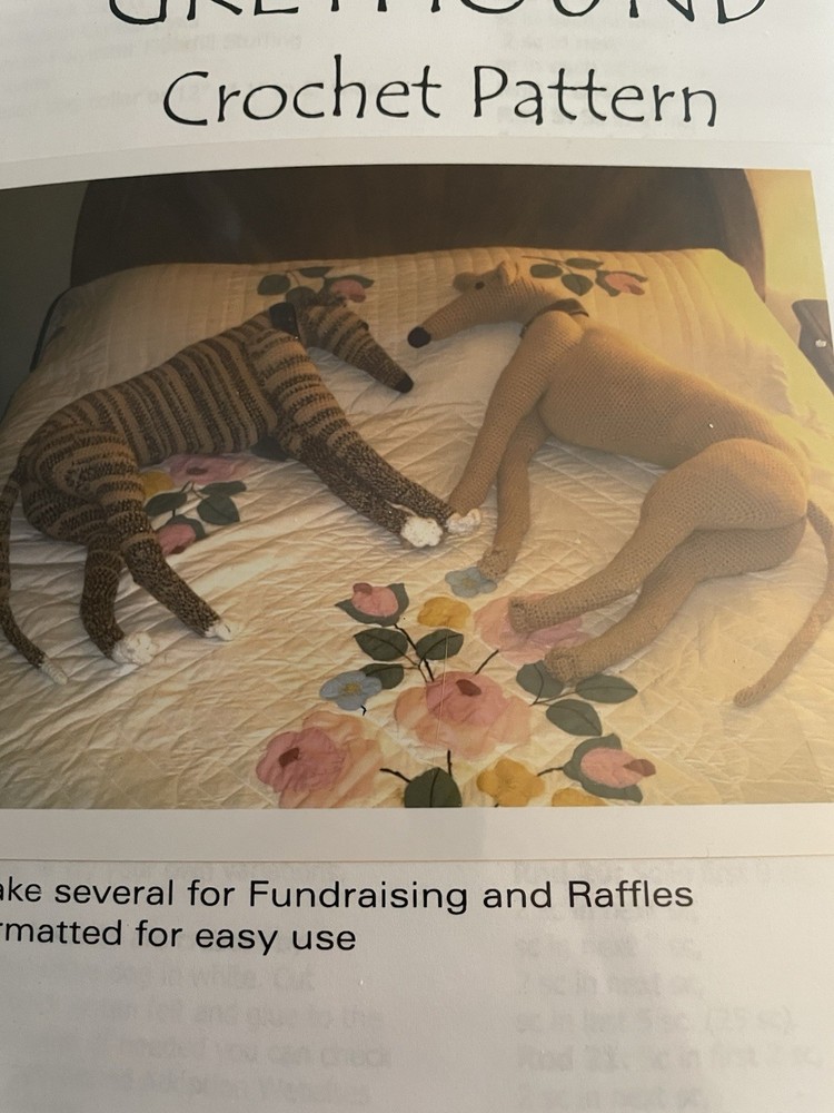 Life Size Greyhound Crochet Pattern