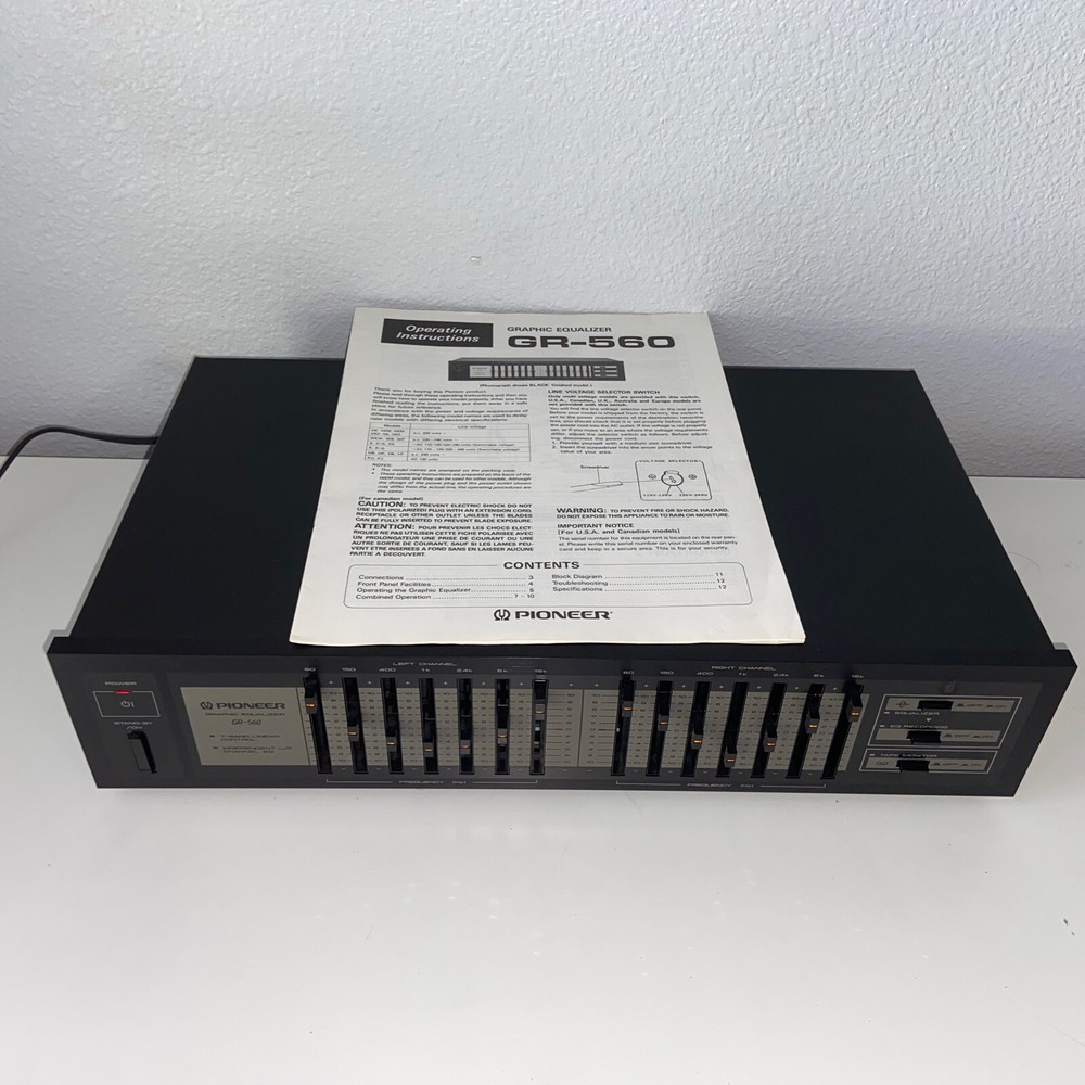 Pioneer 7 Band Equalizer Model GR-560