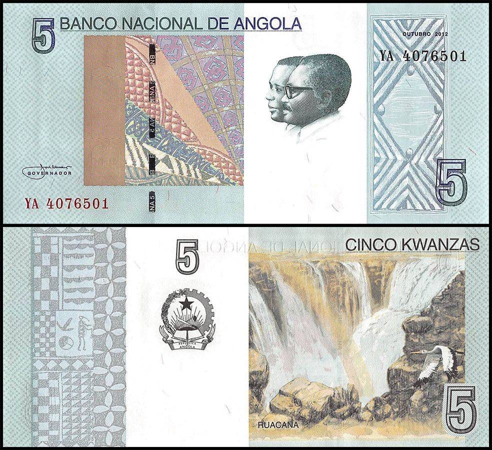 Angola 5 Kwanzas, 2012, P-151Aa, UNC