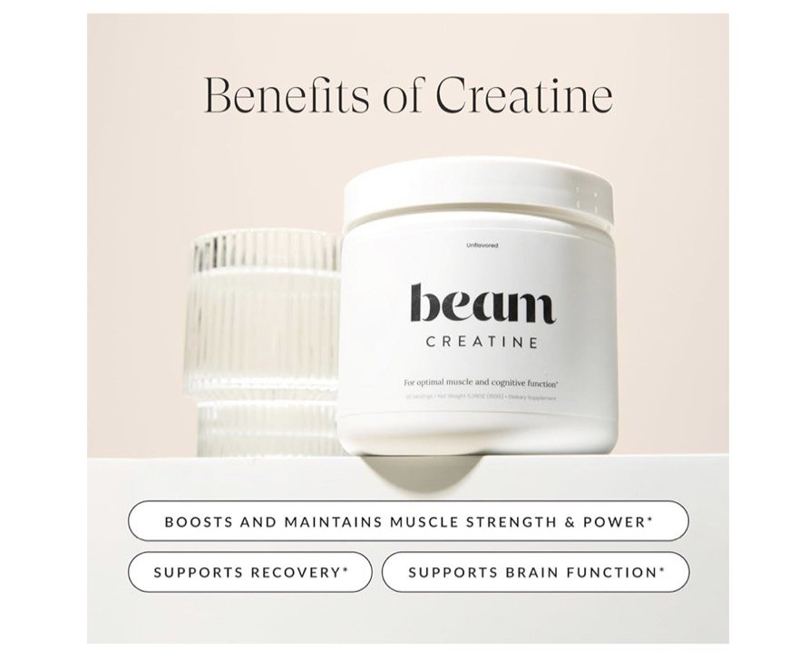 Beam Creatine for Muscle Growth and Cognitive Function 30 servings Ex 5/27