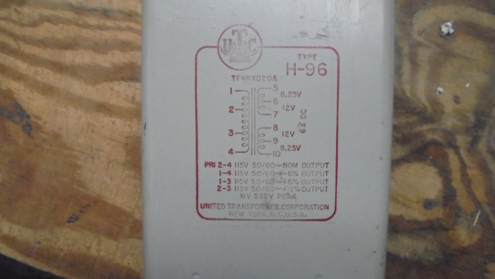 UTC H-96 transformer