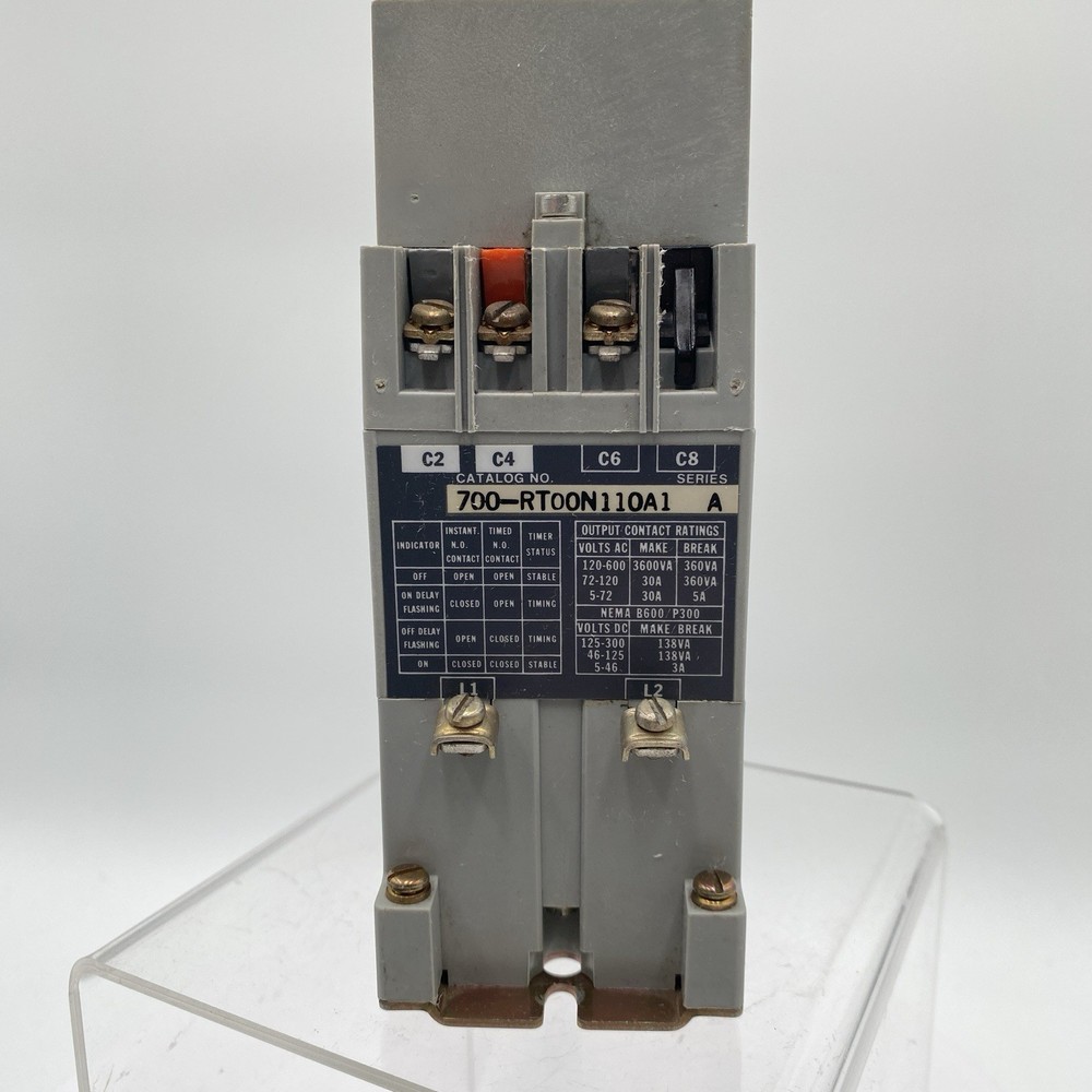 ALLEN BRADLEY 700-RT00N110A1 Series A Solid State Timer 2-120 Second On Delay