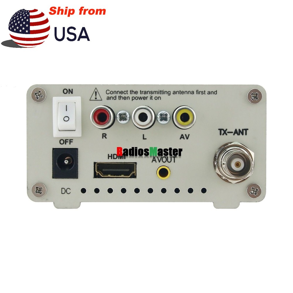 TV-TX200 VHF/UHF Analog TV Transmitter Support HD/AV Input Analog Signal#US