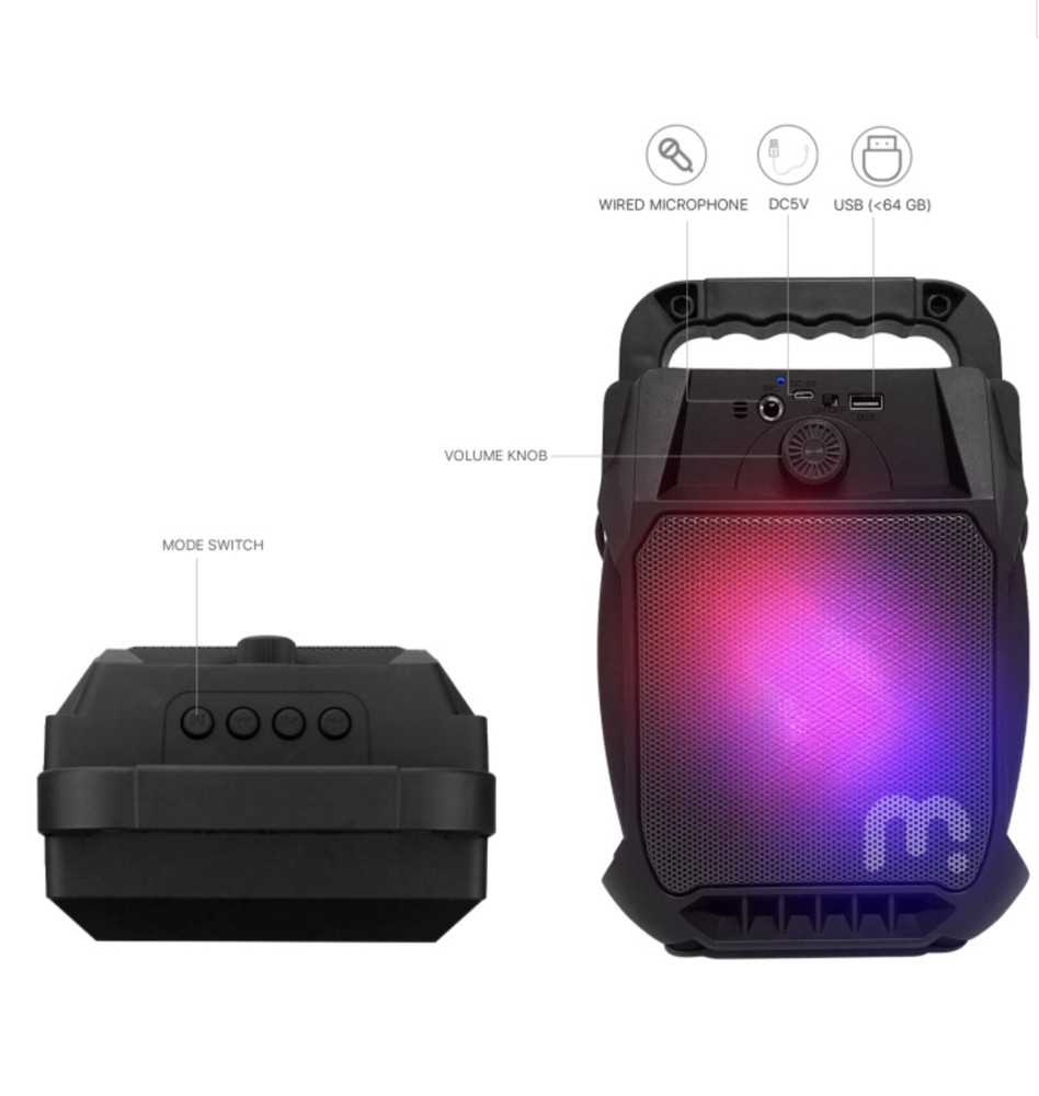 Portable LED Bluetooth Speaker - Mybat Pro Nova