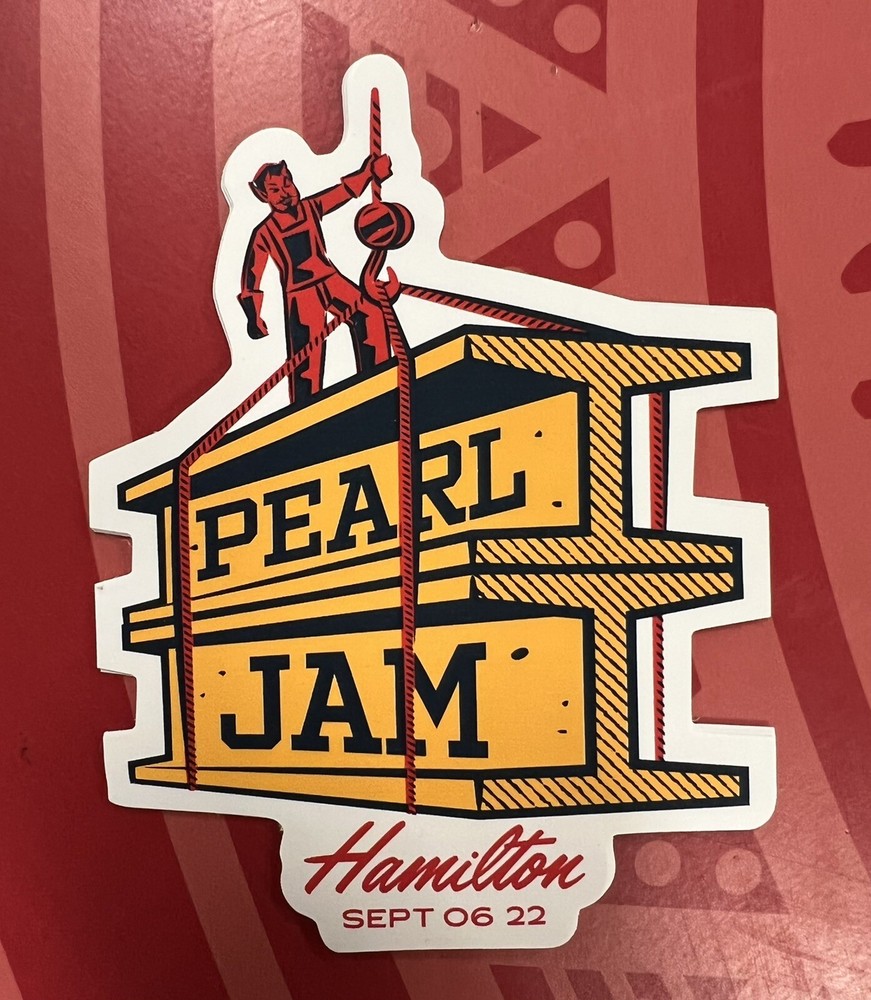PEARL JAM STICKER HAMILTON ONTARIO CANADA 9/6/2022 EDDIE VEDDER