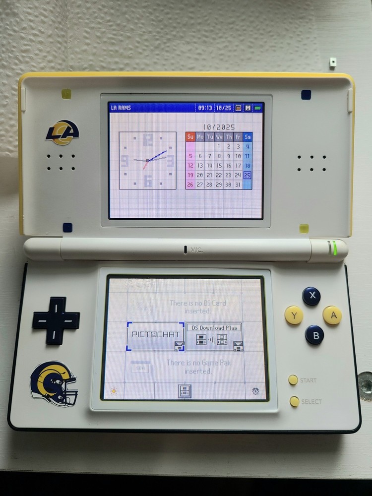 NFL LA Rams Nintendo DS Lite Handheld System