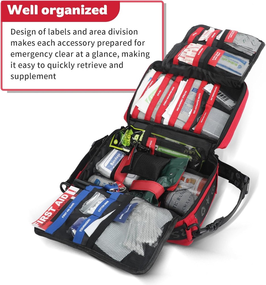 426 PCS First Aid Survival Kit Molle System Detachable Multi-Purpose Emergency