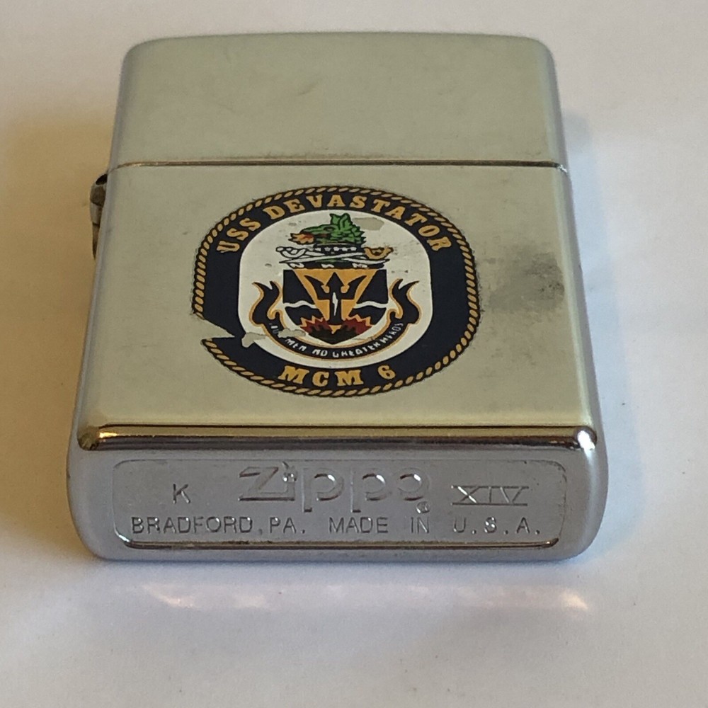 USS DEVASTATOR MCM 6 Zippo Cigarette Lighter