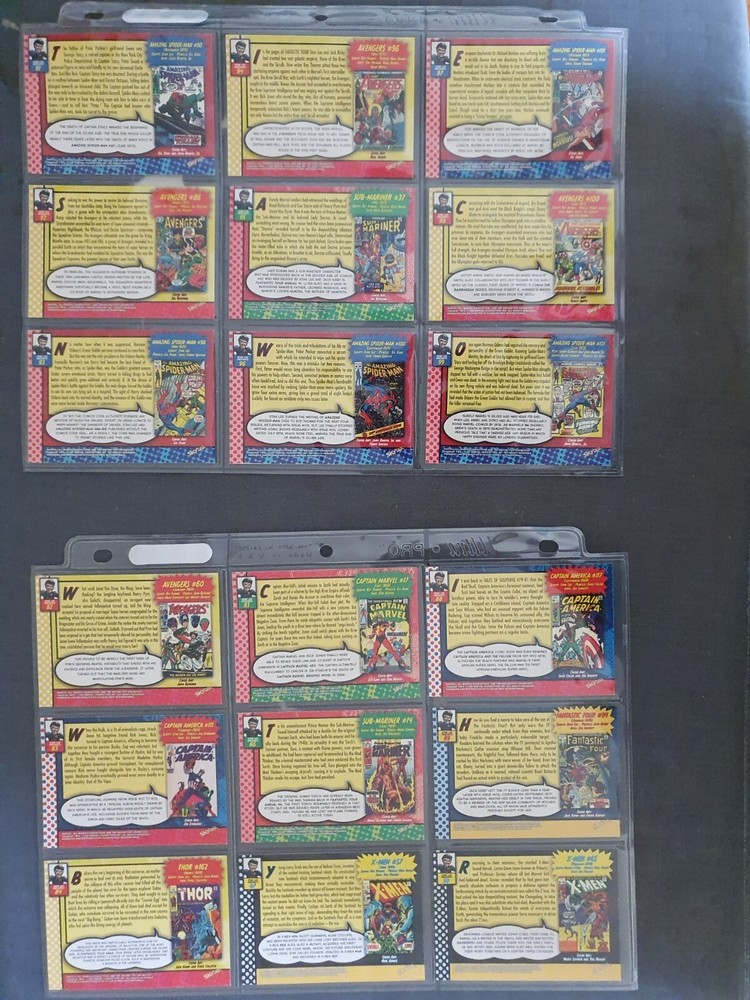 Marvel Silver Age Trading Cards Full Set of 100 Cards Skybox 1998