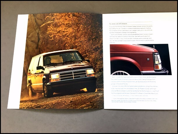 1990 Dodge Caravan Original Sales Brochure Catalog