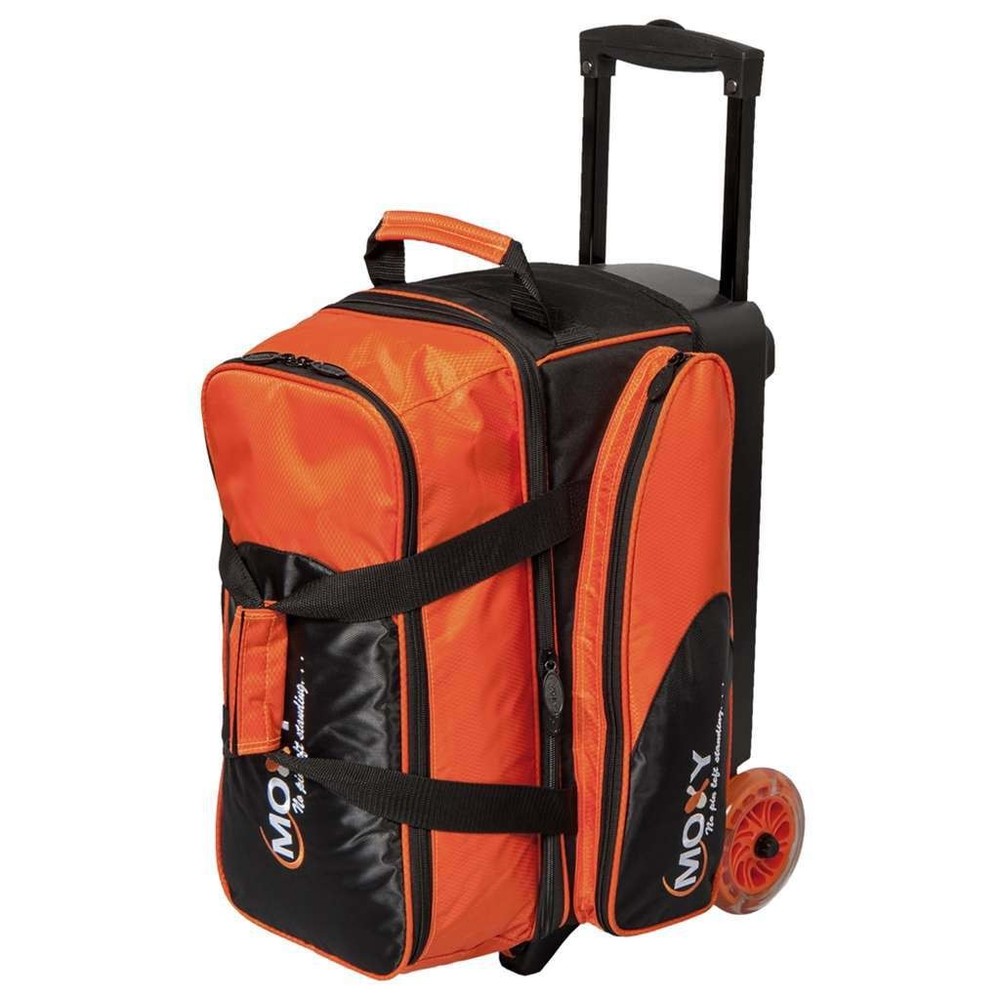 Moxy Blade Premium Double Roller Bowling Bag- Silver/Black