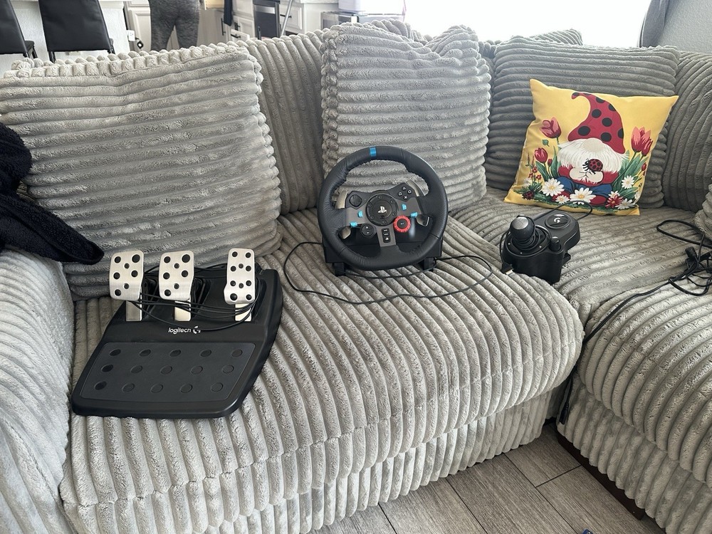 Logitech Steering Wheel, Pedals, Shifter & Power Supply Bundle for Gaming