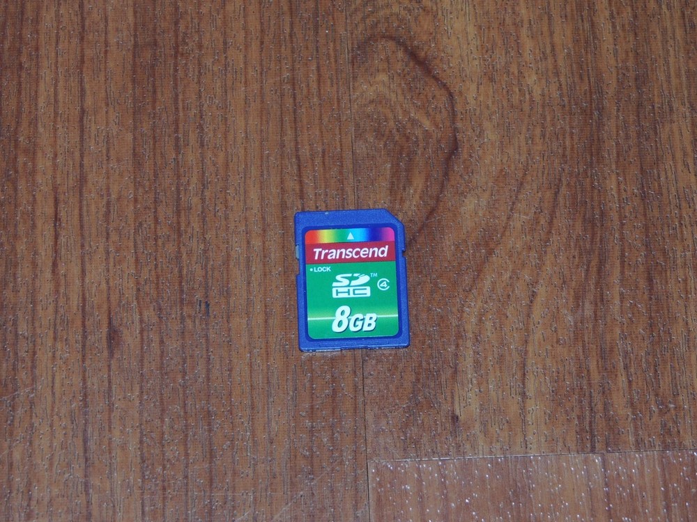Genuine OEM Transcend 8GB SDHC Memory Card - Class 4