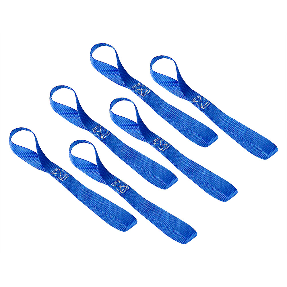 6Pack Soft Loop Tie Down Strap Ratchet 4500LBS For Motorcycle ATV UTV Heavy Duty
