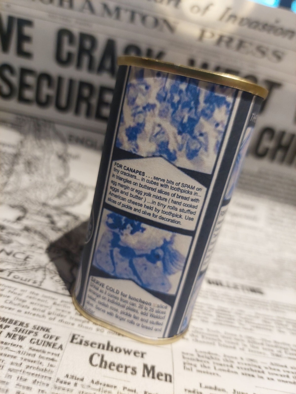 WW2 Spam Lend Lease Home Front reproduction labels - 4 labels