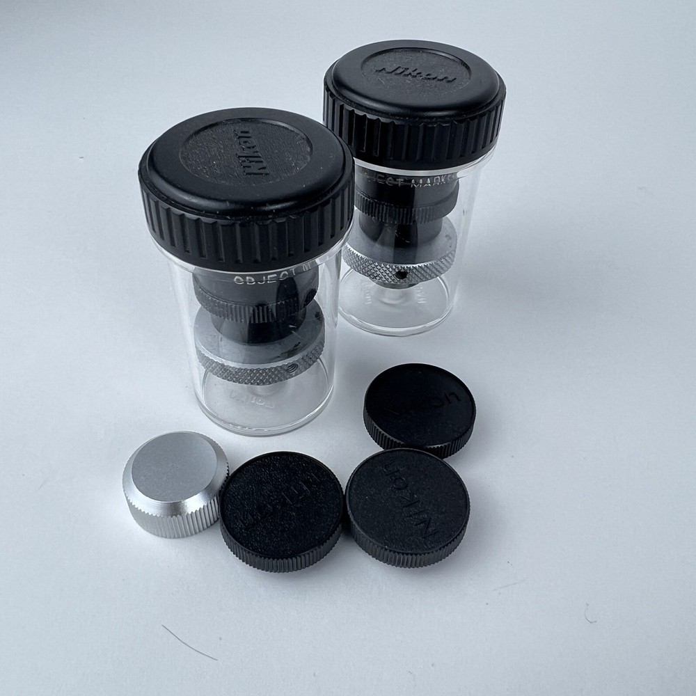 NIKON JAPAN OBJECT MARKER LOT OBJECTIVE MICROSCOPE MARKER LOT