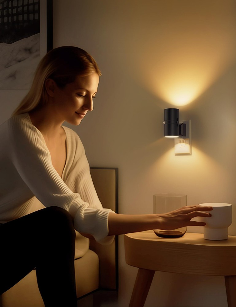 Motion Sensor Night Light Plug in, 2 Pack, Motion Activated Night Light, 0-10...