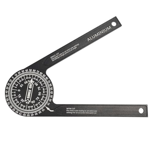 SameYa 7.28 Inch Precision Miter Saw Protractor, Aluminum Protractor Angle
